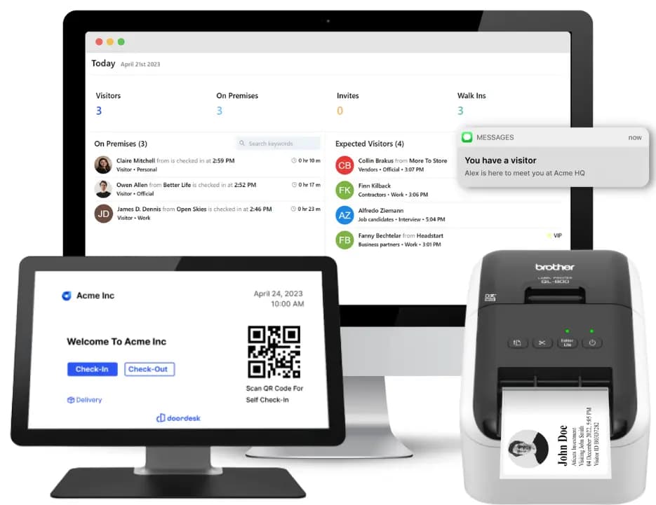 DoorDesk Visitor management software